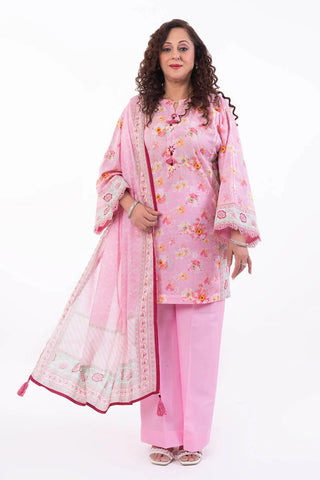 GUL AHMED -3 Piece Unstitched Printed Lawn Suit CL-52128 A