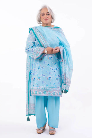 GUL AHMED -3 Piece Unstitched Printed Lawn Suit CL-52128 B
