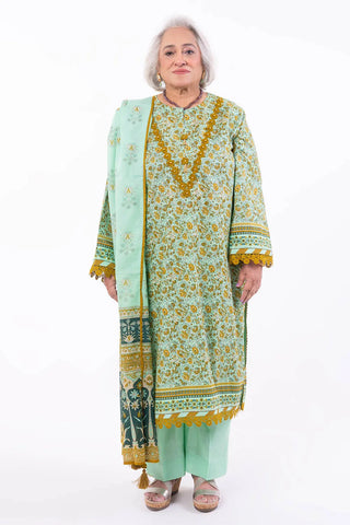 GUL AHMED -3 Piece Unstitched Printed Lawn Suit CL-52372 B