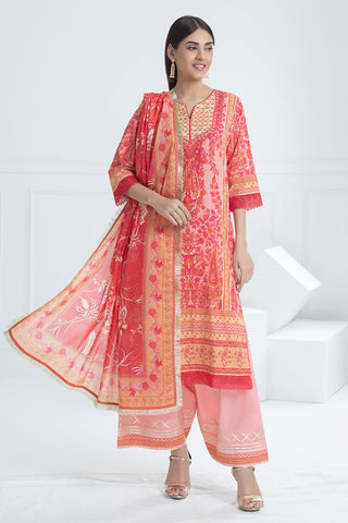 GUL AHMED-3 Piece Unstitched Printed Lawn Suit CL-52090