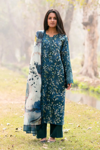 GUL AHMED-3 Piece Unstitched Printed Lawn Suit CL-52435