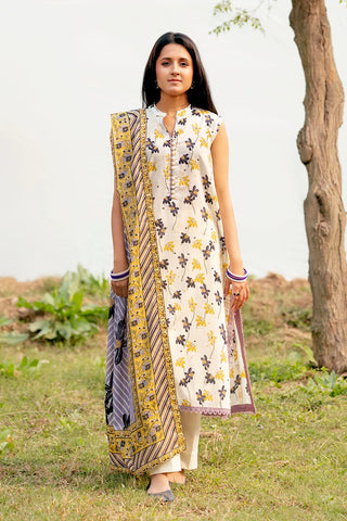 GUL AHMED -3 Piece Unstitched Printed Lawn Suit CL-52455
