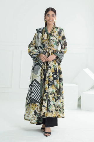 GUL AHMED -3 Piece Unstitched Printed Lawn Suit CL-52487