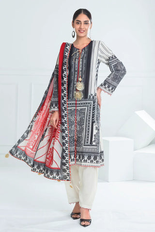 GUL AHMED-3 Piece Unstitched Printed Lawn Suit CL-52079 A