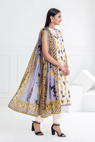 GUL AHMED -3 Piece Unstitched Printed Lawn Suit CL-52455