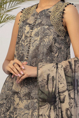 GUL AHMED -3 Piece Unstitched Embroidered Printed Lawn Suit with Printed Lawn Dupatta CL-52431