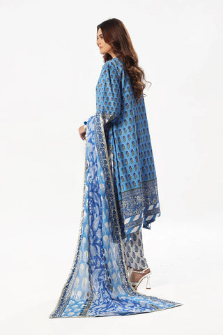GUL AHMED-3 Piece Unstitched Printed Lawn Suit with Printed Lawn Dupatta CL-52506
