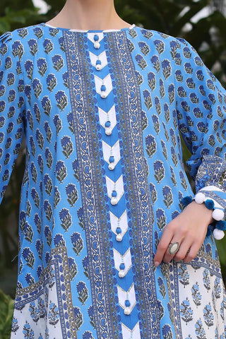 GUL AHMED-3 Piece Unstitched Printed Lawn Suit with Printed Lawn Dupatta CL-52506