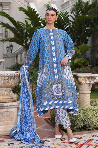 GUL AHMED-3 Piece Unstitched Printed Lawn Suit with Printed Lawn Dupatta CL-52506