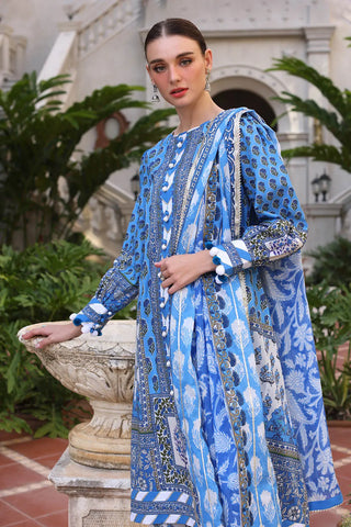 GUL AHMED-3 Piece Unstitched Printed Lawn Suit with Printed Lawn Dupatta CL-52506