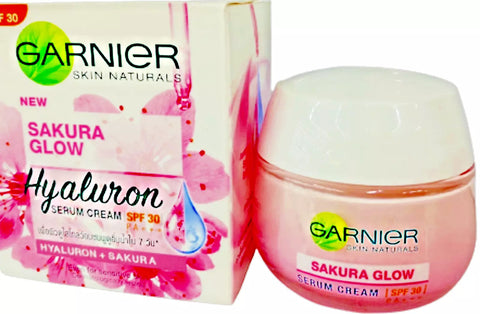 GARNIER SAKURA GLOW HYALURON SERUM CREAM 50ML
