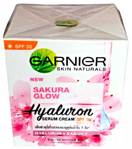 GARNIER SAKURA GLOW HYALURON SERUM CREAM 50ML