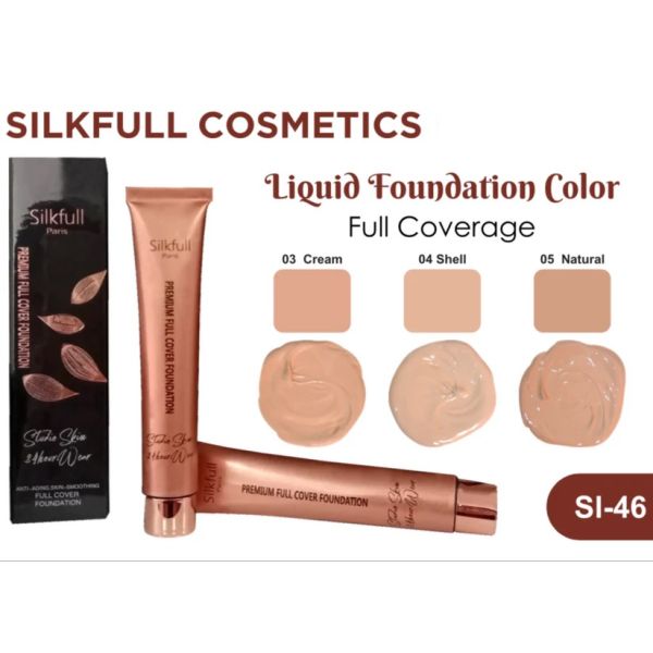 SILK FULL PARIS FULL COVERAGE FOUNDATION HD MATTE WEAR VITAMINS+ 30ML