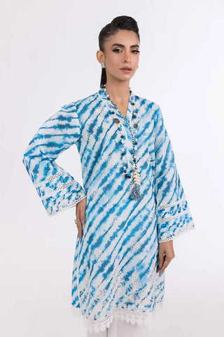 GUL AHMED-2PC Unstitched Embroidered Printed Cambric Suit with Printed Cambric Trouser TCE-42006
