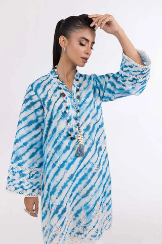 GUL AHMED-2PC Unstitched Embroidered Printed Cambric Suit with Printed Cambric Trouser TCE-42006