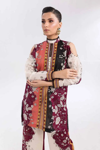 GUL AHMED-2PC Unstitched Printed Cambric Suit TCN-42001