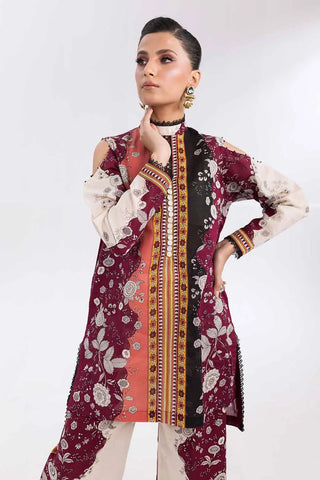 GUL AHMED-2PC Unstitched Printed Cambric Suit TCN-42001