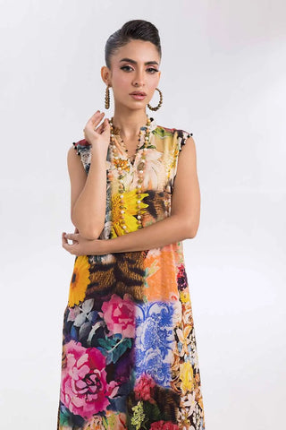 GUL AHMED -2PC Unstitched Printed Cambric Suit TCN-42002