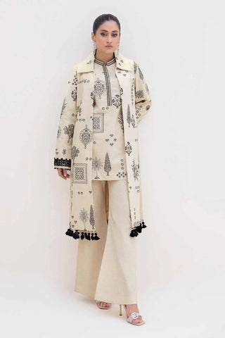 GUL AHMED -2PC Unstitched Embroidered Khaddar Suit TK-42002
