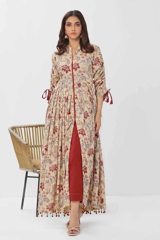 GUL AHMED-1PC Unstitched Printed Linen Shirt VS-42004