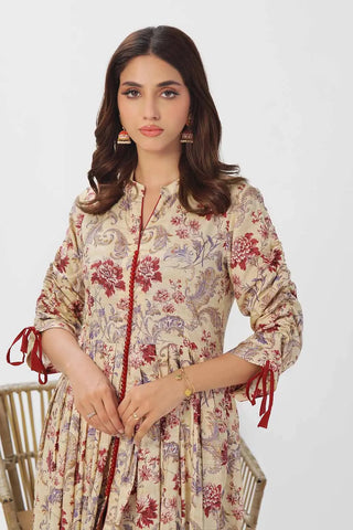 GUL AHMED-1PC Unstitched Printed Linen Shirt VS-42004