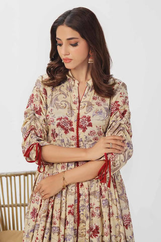 GUL AHMED-1PC Unstitched Printed Linen Shirt VS-42004