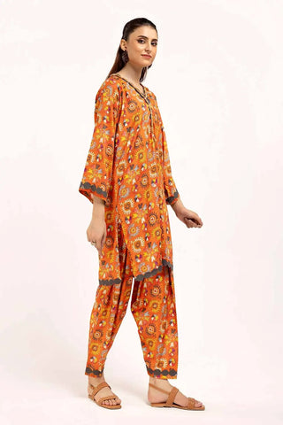 GUL AHMED -2PC Unstitched Printed Linen Suit VT-42010