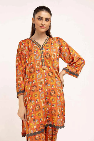 GUL AHMED -2PC Unstitched Printed Linen Suit VT-42010