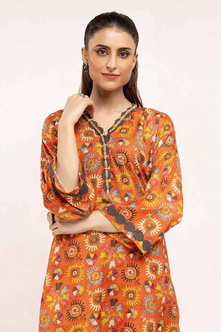 GUL AHMED -2PC Unstitched Printed Linen Suit VT-42010